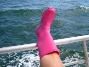 My awesome pink boots