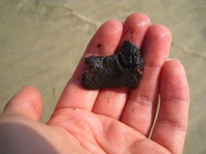 Pungent smelling tarball found in Ocean Springs, MS