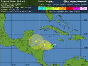 The f&#$%ing tropical storm that's making my life hell right now.