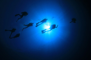 We need Group of Scuba Divers image courtesy of Shutterstock.